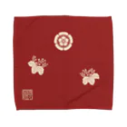 Rigelの木瓜桐文緋羅紗陣羽織柄 Towel Handkerchief