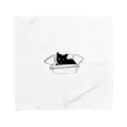 猫好きの店の箱入り黒猫 Towel Handkerchief
