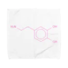 分子構造のドーパミンの分子構造 Towel Handkerchief