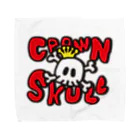 HSMT design@NO SK8iNGのSKULL CROWN タオルハンカチ