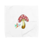  LUCKY BY CHANCE(らっきーばいちゃんす)のキノコ・ラッキー君 Towel Handkerchief
