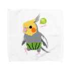 LittleLoroのノーマルオカメインコ スイカパンツ Towel Handkerchief