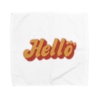 コノデザインのCat says hello Towel Handkerchief