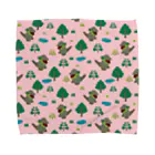 TURBO_subのモッコメリアンパターン-ピンク Towel Handkerchief