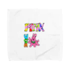 pitonのPINKのウサちゃん Towel Handkerchief