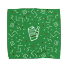 e↑LOGICのBEER GREEN Towel Handkerchief