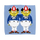 Nobby's SUZURI shopの双子のおじさん（ブルーバック） Towel Handkerchief