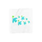 AROMA☆LOVELYのクローバーを運ぶ鳥 Towel Handkerchief