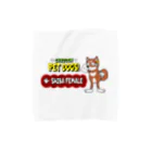 CARTOON PETDOGSの【202F】C･PETDOGS『Shiba Female』タオルハンカチ Towel Handkerchief