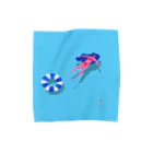 moiの四角い夏の海 Towel Handkerchief