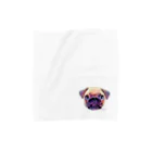 ジュノの秘密のアトリエのパグ／Juno Towel Handkerchief