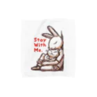 BeachBunnyのうさぎとねこ　Stay With Me Towel Handkerchief