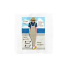 キッズモード某の海と麦わら帽の青年 Towel Handkerchief