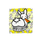 🤍一ノ瀬 彩 🐇⸒⸒ suzuri支店🤍のｶｵｽうさぎ:黄色(Ｍ用) Towel Handkerchief