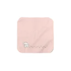 つむぎちゃん☁️*⋆のもこもこのタオルハンカチ（ピンク） Towel Handkerchief