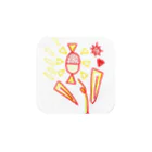 茅田綺衣のクリエイターはじめ。のお花#Red#yellow Towel Handkerchief