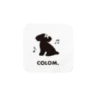 コロ。COLOM.犬いぬdogリボングッズ.のCOLOM.音符おんぷ♪トイプードル！人気かわいい！いぬ犬グッズ！といぷーどる Towel Handkerchief