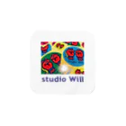 総合格闘技・フィットネス studio Willのstudio Will×INGRIDタオルハンカチS_B Towel Handkerchief