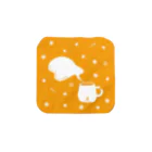 1518の珈琲豆とランドルト環マグのタオルハンカチ Towel Handkerchief