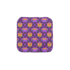 mint julepのウマとネコとナスとハナ（紫） Towel Handkerchief