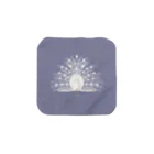 eのWhite Peacock Towel Handkerchief