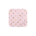 みみのおみせのスイーツハンカチ（ピンク） Towel Handkerchief