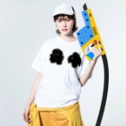 Akira Usuiの最中 Washed T-Shirt :model wear (front)