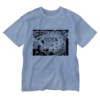“Mosh's Exhibition“shopのCandle Mosh murder case 1（白黒） Washed T-Shirt