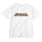 ドングリFMのお店のドングリFM 公式Tシャツ（レトロ 桃×緑） Washed T-Shirt