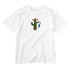 Yoshi のカラフルメキシカンサボテン、ウクレレひっさげるの巻 Washed T-Shirt