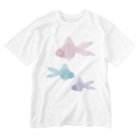 Alba spinaの金魚３匹 くすみパステル Washed T-Shirt