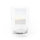 Hatumiの坂道と朝焼けと力強い太陽 Water Glass :back