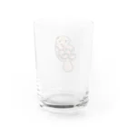 一色に統一できなくて白の哀愁ラッコ Water Glass :back