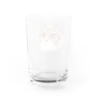 みきぞーん｜保護猫 ミッキー画伯と肉球とおともだちのyuzu Water Glass :back