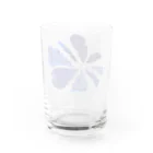 un.title.の5th. flower blue Water Glass :back