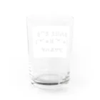 Warepiyo-sanのフサ＆ハゲ Water Glass :back