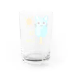 たまねこのアイスを愛する猫 Water Glass :back