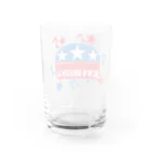 バンズオリジナルの<BUN'S ORIGINAL> バンズバーガーロゴ Water Glass :back