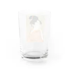 寿めでたや(ukiyoe)のUkiyoe　Utamaro Water Glass :back