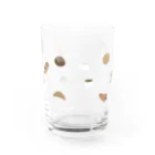 ぽこもこのお店のまるいシロクマはパンが好き♡ Water Glass :back