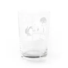 暇日の天使と旅に(モノクロ) Water Glass :back