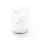 ちょこ太郎SUZURIショップの天使ちょこ太郎 Water Glass :back