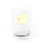 WataMayuroom☆の黄色い猫さん Water Glass :back