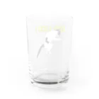 小鳥と映画館のグッドラックな猫 Water Glass :back