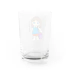 お絵描き家族の絵本屋さんのはるこず ちゃん Water Glass :back