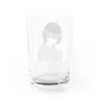 癒しの場所のパーカー姿の女の子 Water Glass :back