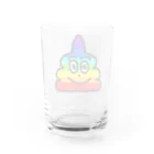 さつまいもおもしろグッズSWEET_POTATOのにじいろうんちグラス Water Glass :back