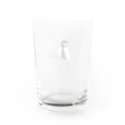 下田村の鳥の絵・バードウォッチング・シジュウカラ Water Glass :back