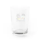 ねこモフ屋のTETSU&MAMETOLA Water Glass :back