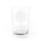 JonSpCaのフラワーオブライフ「はなまんだら」 Water Glass :back